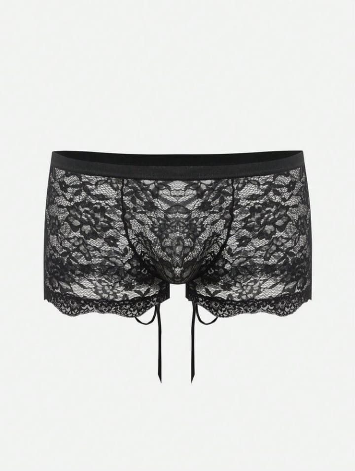 Men's Sexy Lace Low-Waist Briefs